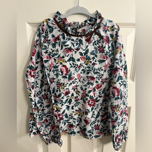 Janie and Jack Other - Janie and Jack Girls Floral Long Sleeve Blouse